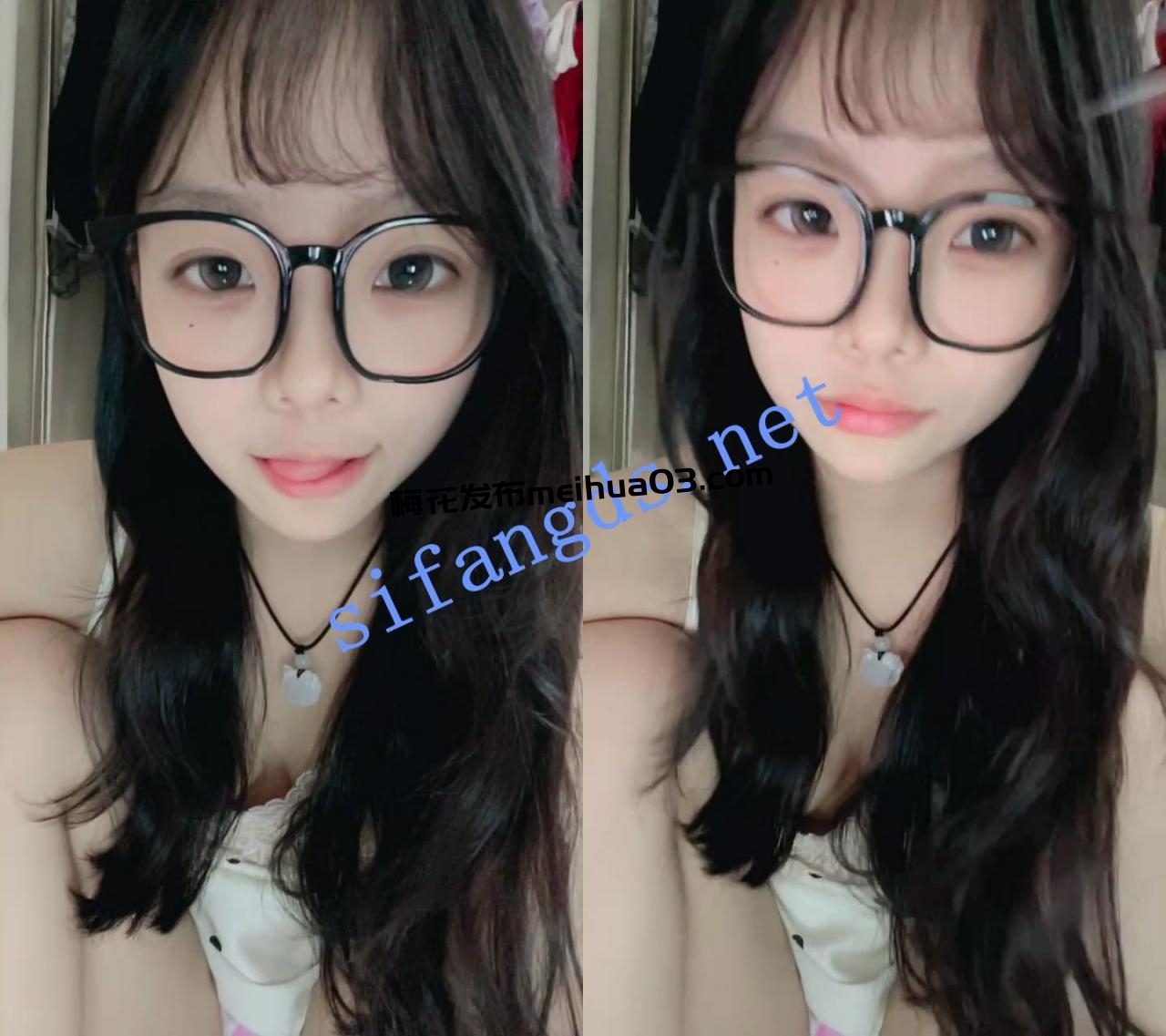 ██【清纯少女兔兔】好可爱，戴着眼镜的小妹，直播露出